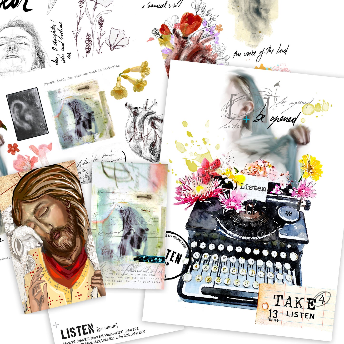 LISTEN - Take 4 kit for Bible Journaling