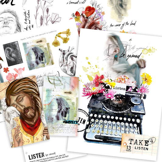 LISTEN - Take 4 kit for Bible Journaling