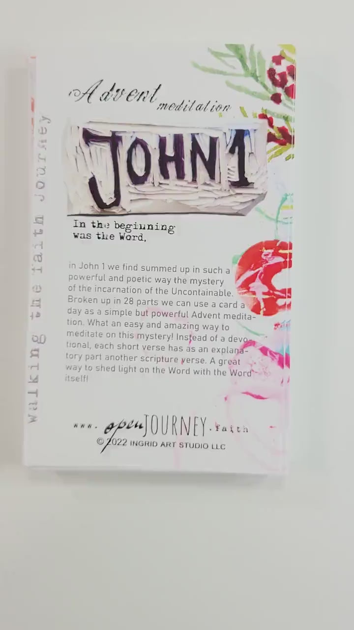 John 1 - set of 28 Bible verse Advent Meditations Cards