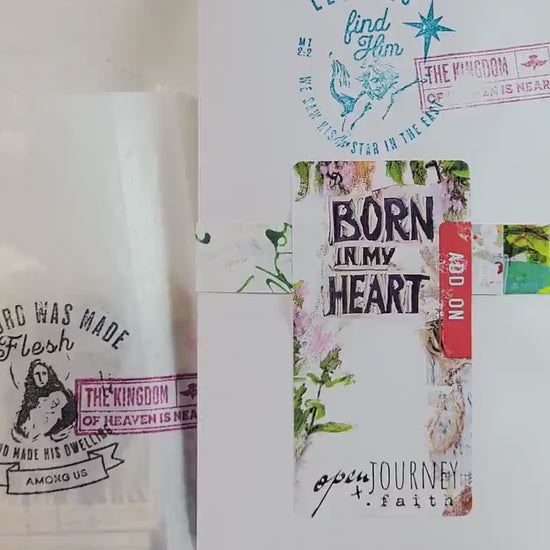 Born in my heart- ADD ON  Bible journaling kit elements
