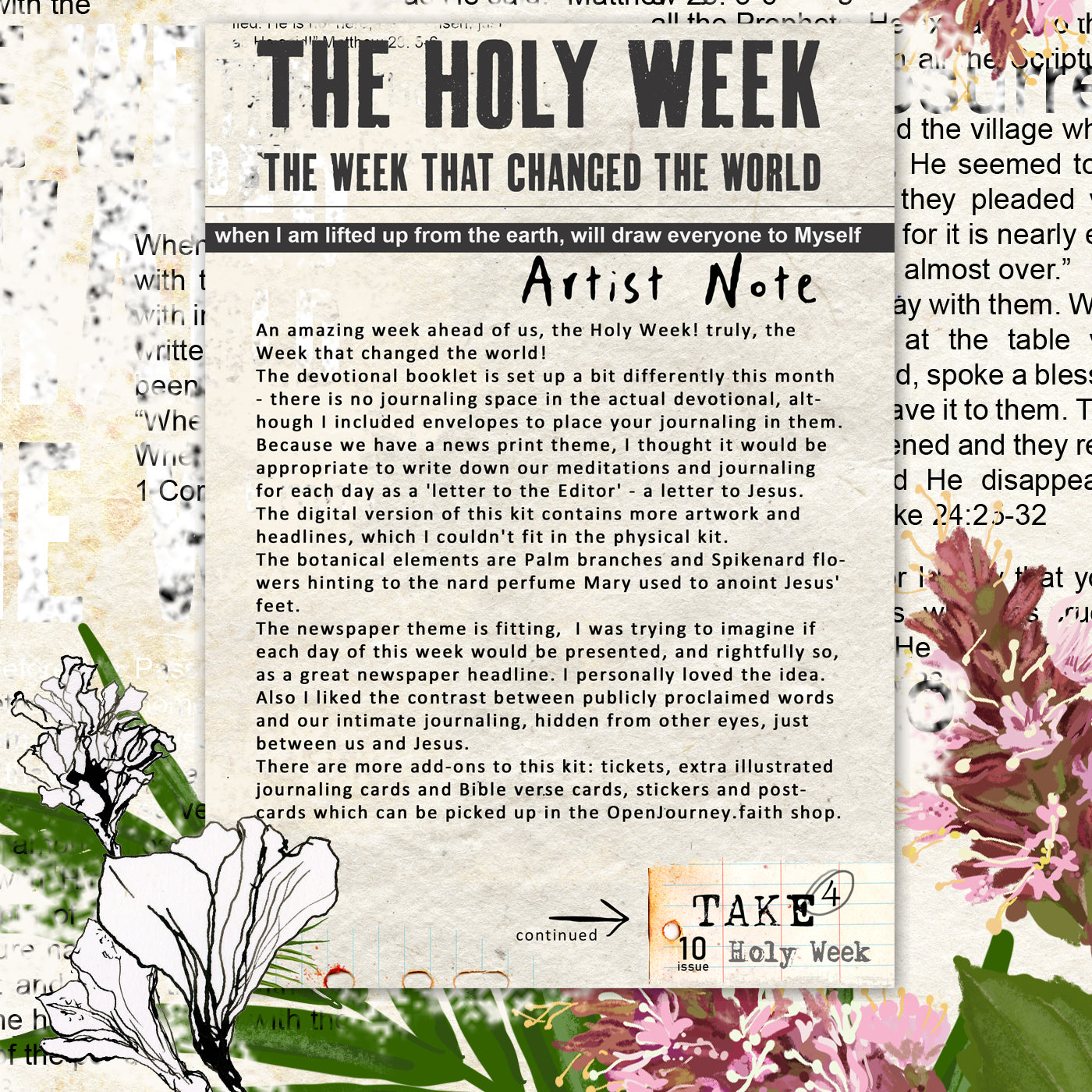 Take 4- HOLY WEEK kit- digital download