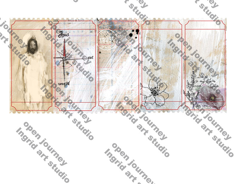 ADD ON Beautiful 5 TRUST- Journaling Tickets - digital download