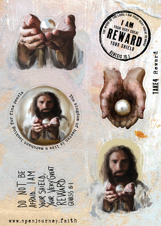 REWARD kit sticker sheet