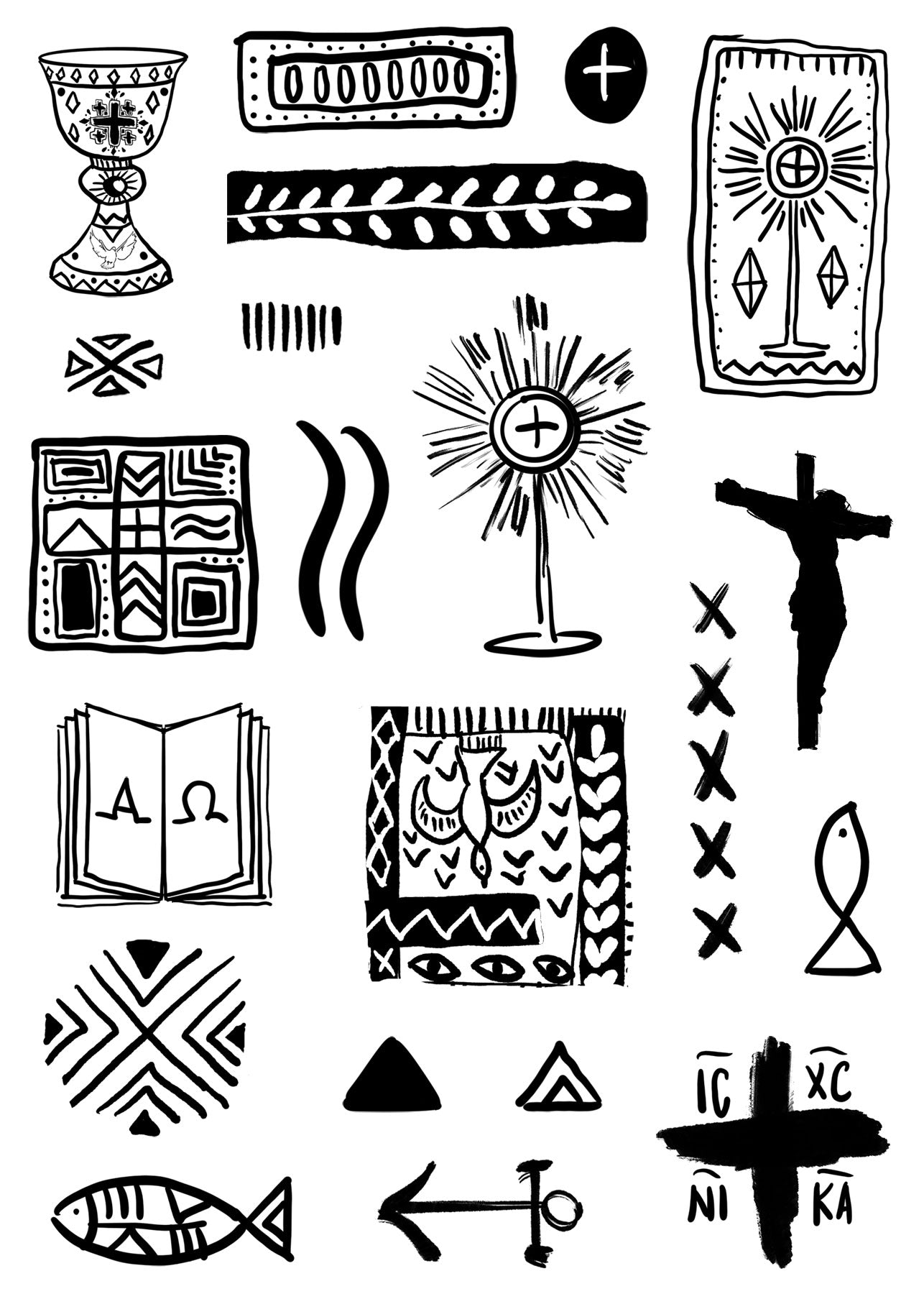 MARKS 1 - stamp set