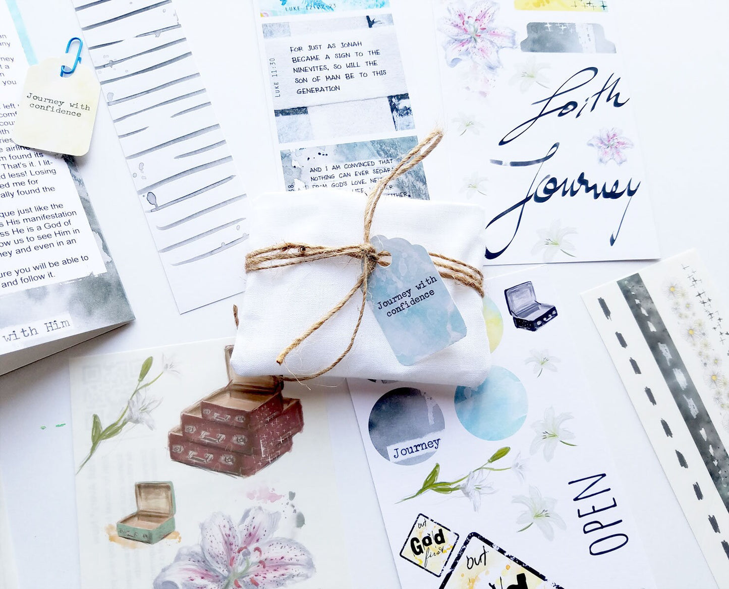 Journey with confidence - a Bible journaling creative devotional kit