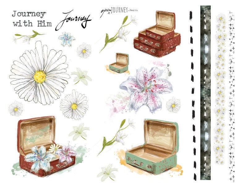 Journey with confidence - a Bible journaling creative devotional kit