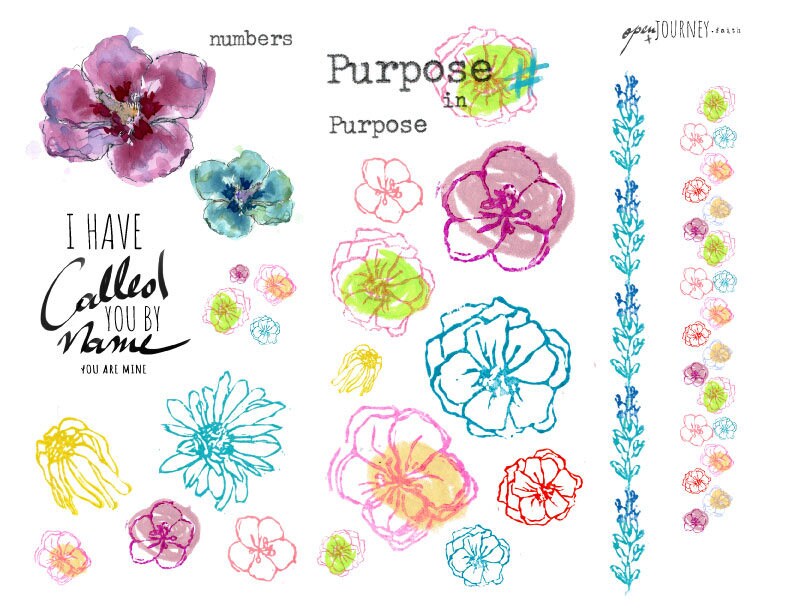 Purpose - a Bible journaling creative devotional kit