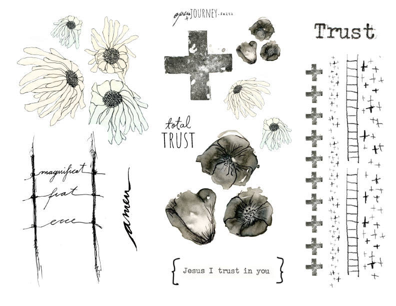 Total Trust - a Bible journaling creative devotional kit