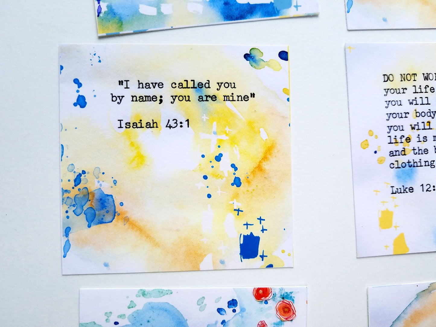 Inspirational Bible Verse Cards- set of 24