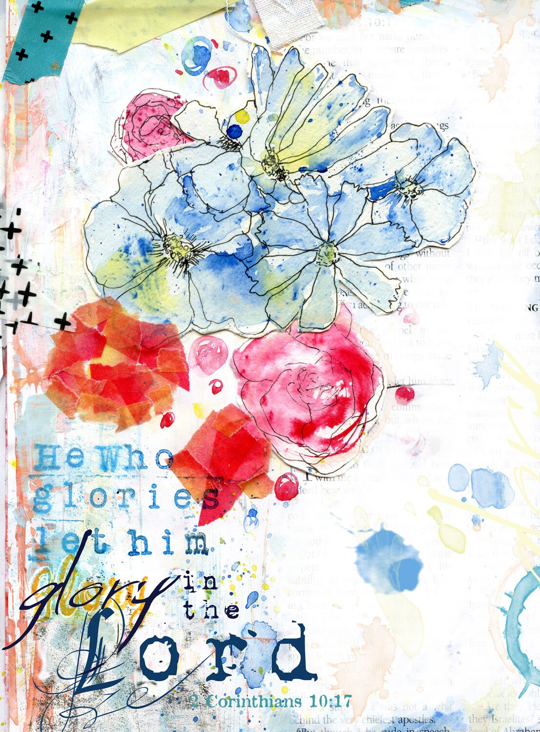 Bible Verse Note Card 5x7