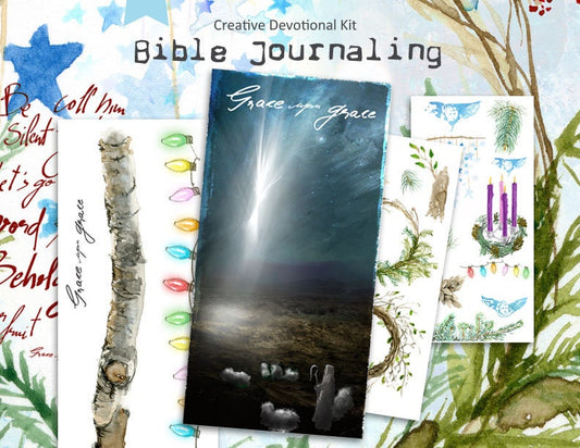 Grace upon Grace - Advent Bible journaling kit -digital download