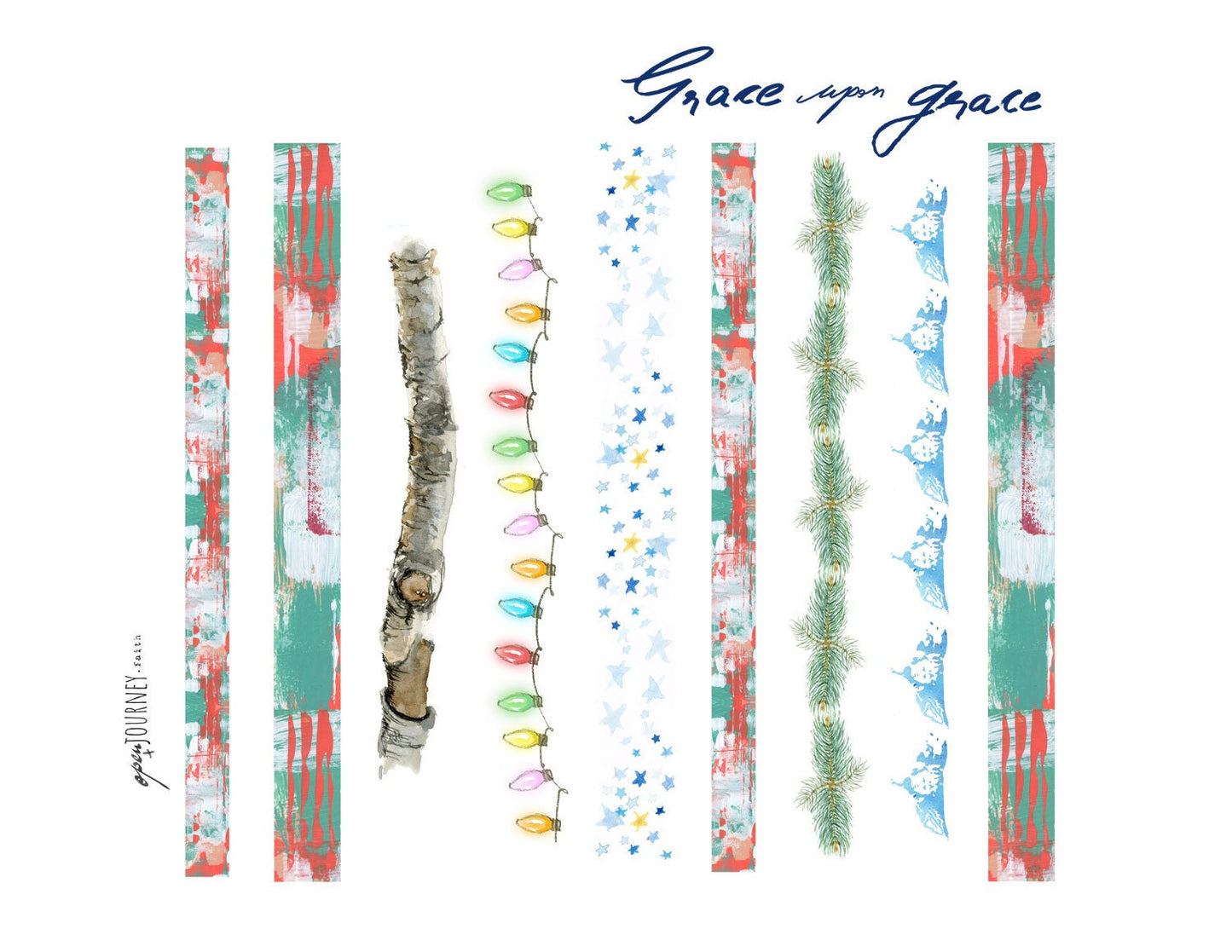 Grace upon Grace - Advent Bible journaling kit -digital download