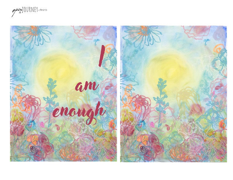 Enough - "Your Word" Bible journaling creative kit-digital download