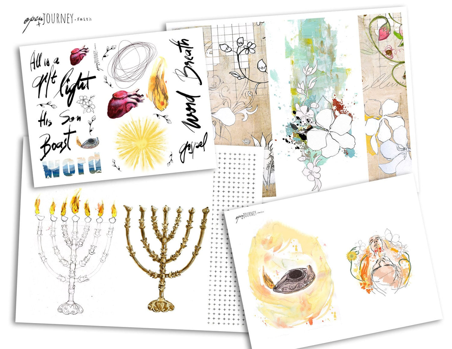 Illuminated - a Bible journaling creative devotional -digital download