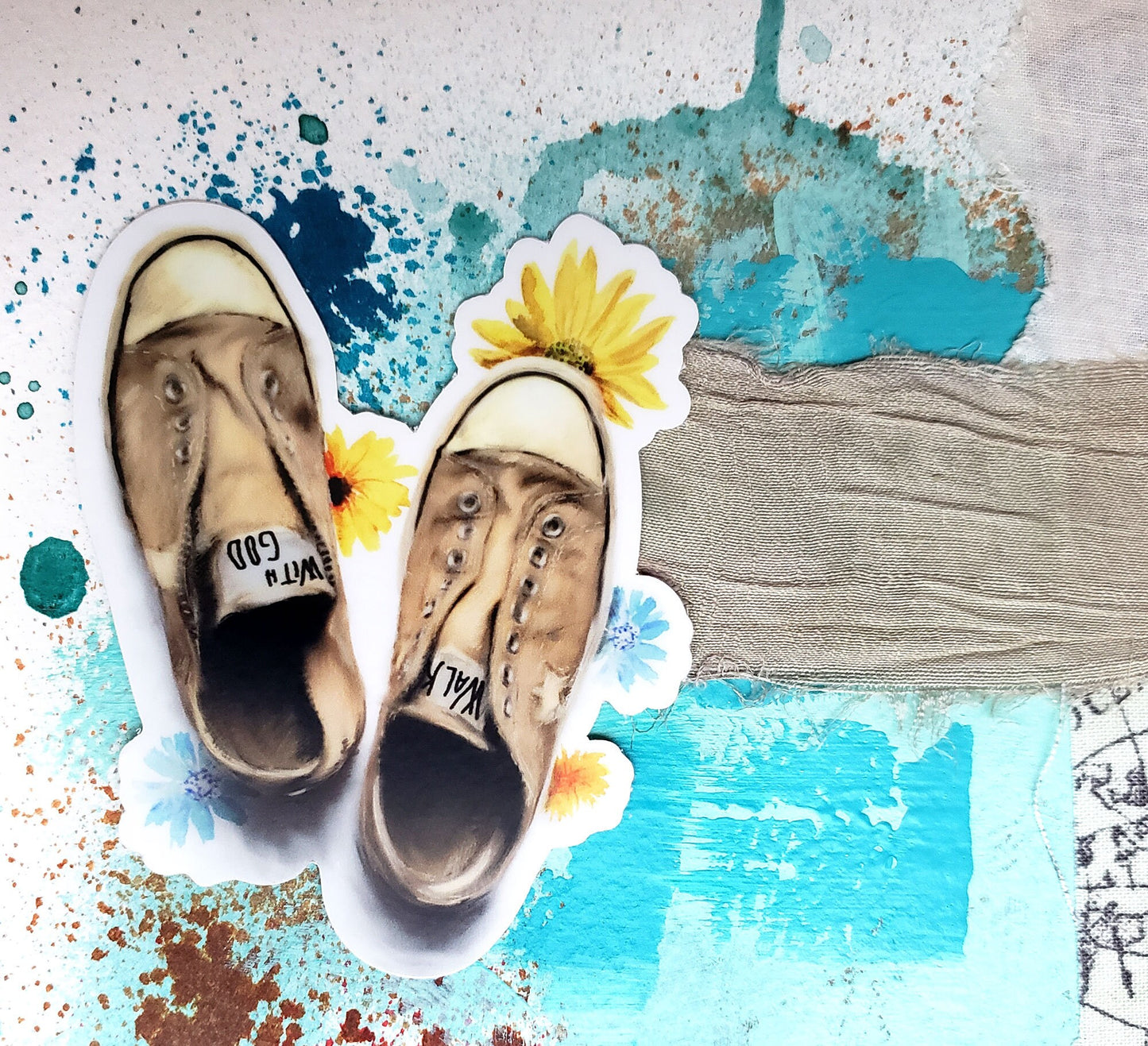 Walk with God - sticker