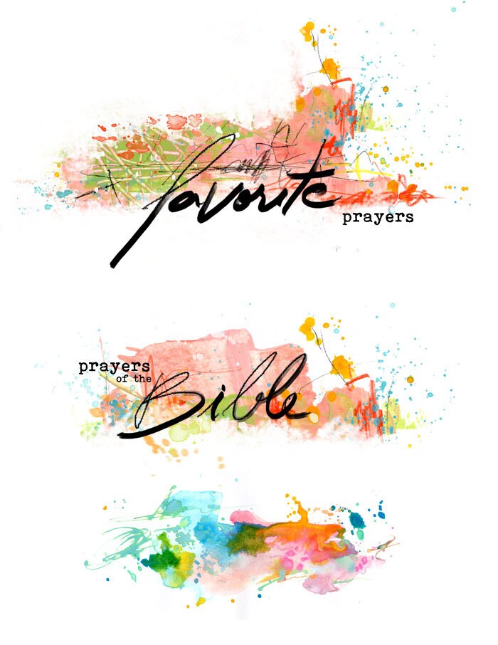 Prayer Journal Elements- journaling art-digital download
