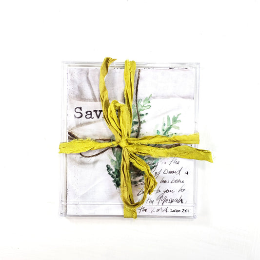 Receiving the Gift- 24 Names of Jesus card set with stand