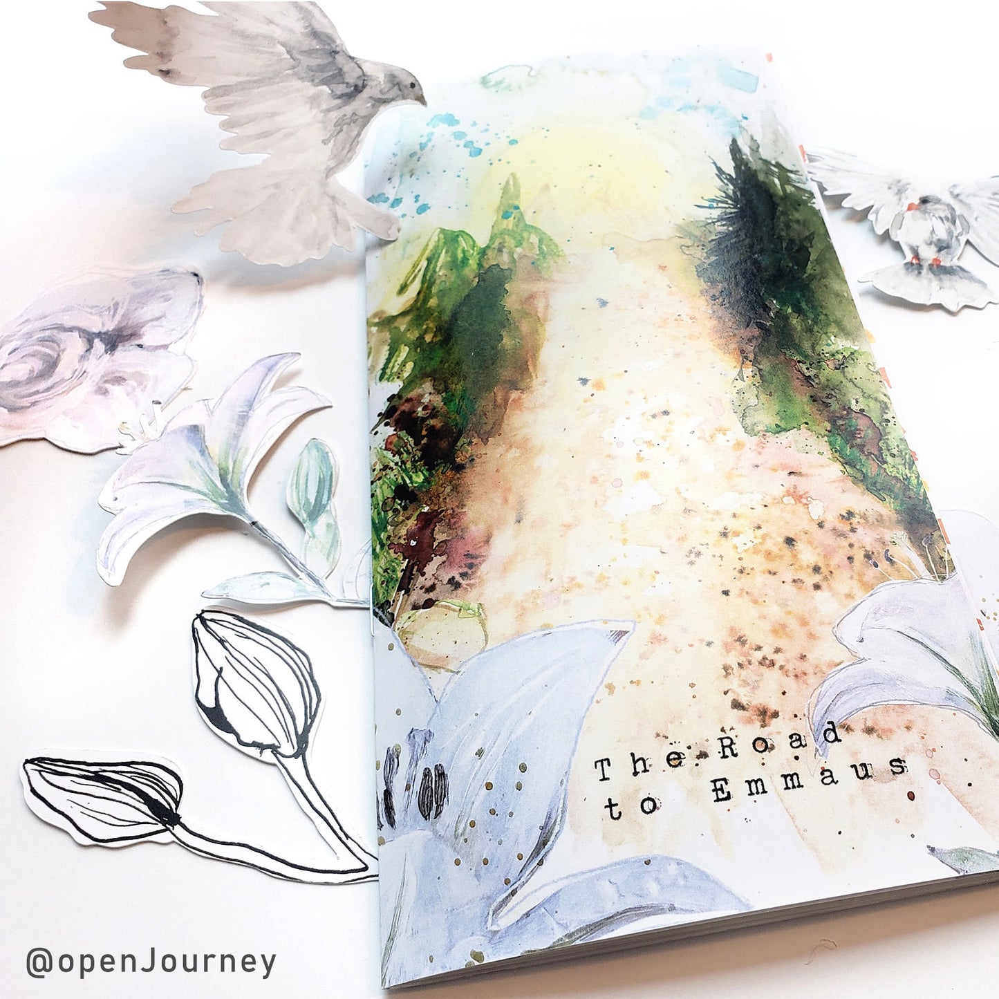 The Road to Emmaus- a creative bible study / Bible journaling creative devotional kit