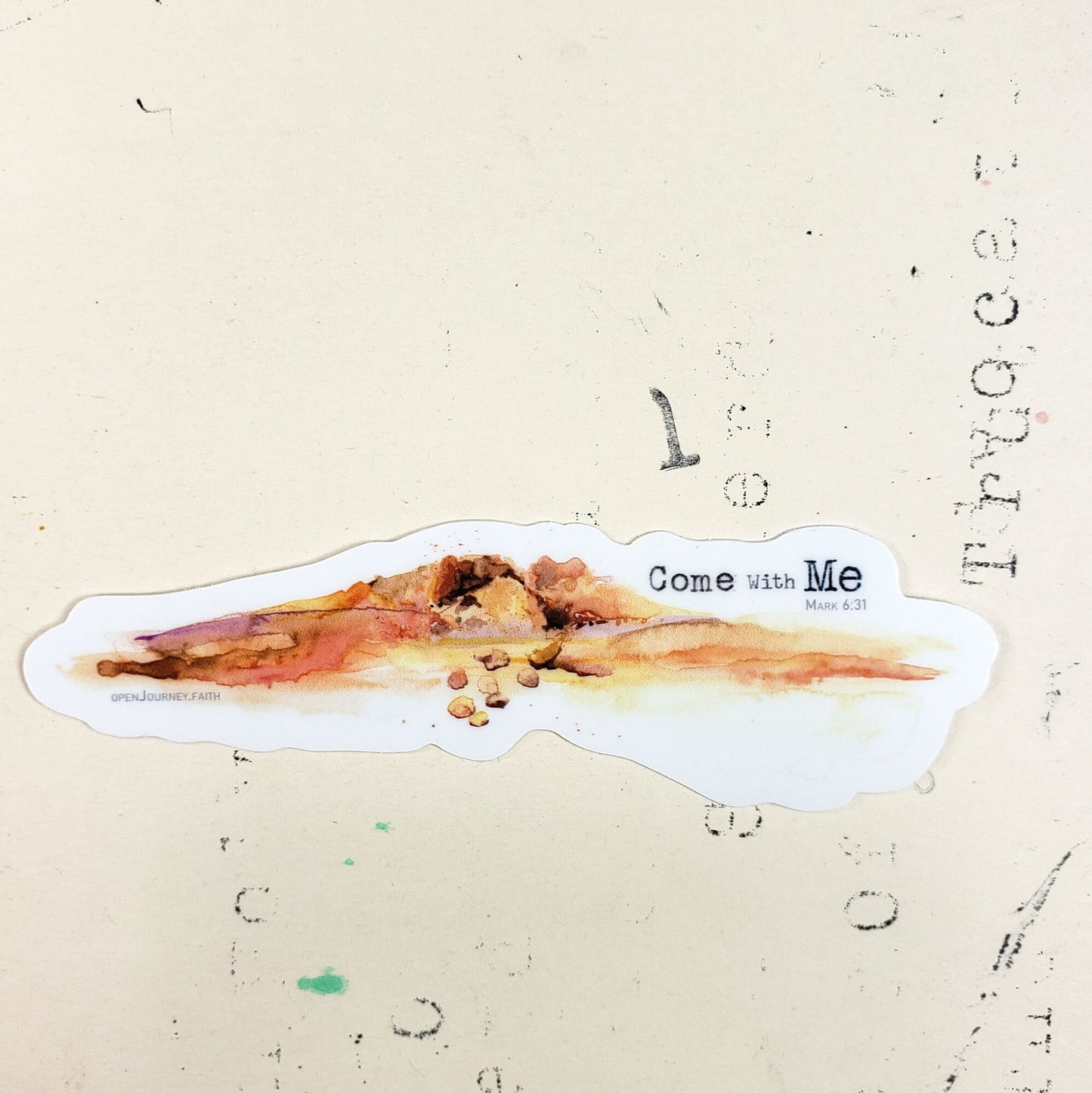 Come with Me- faith sticker