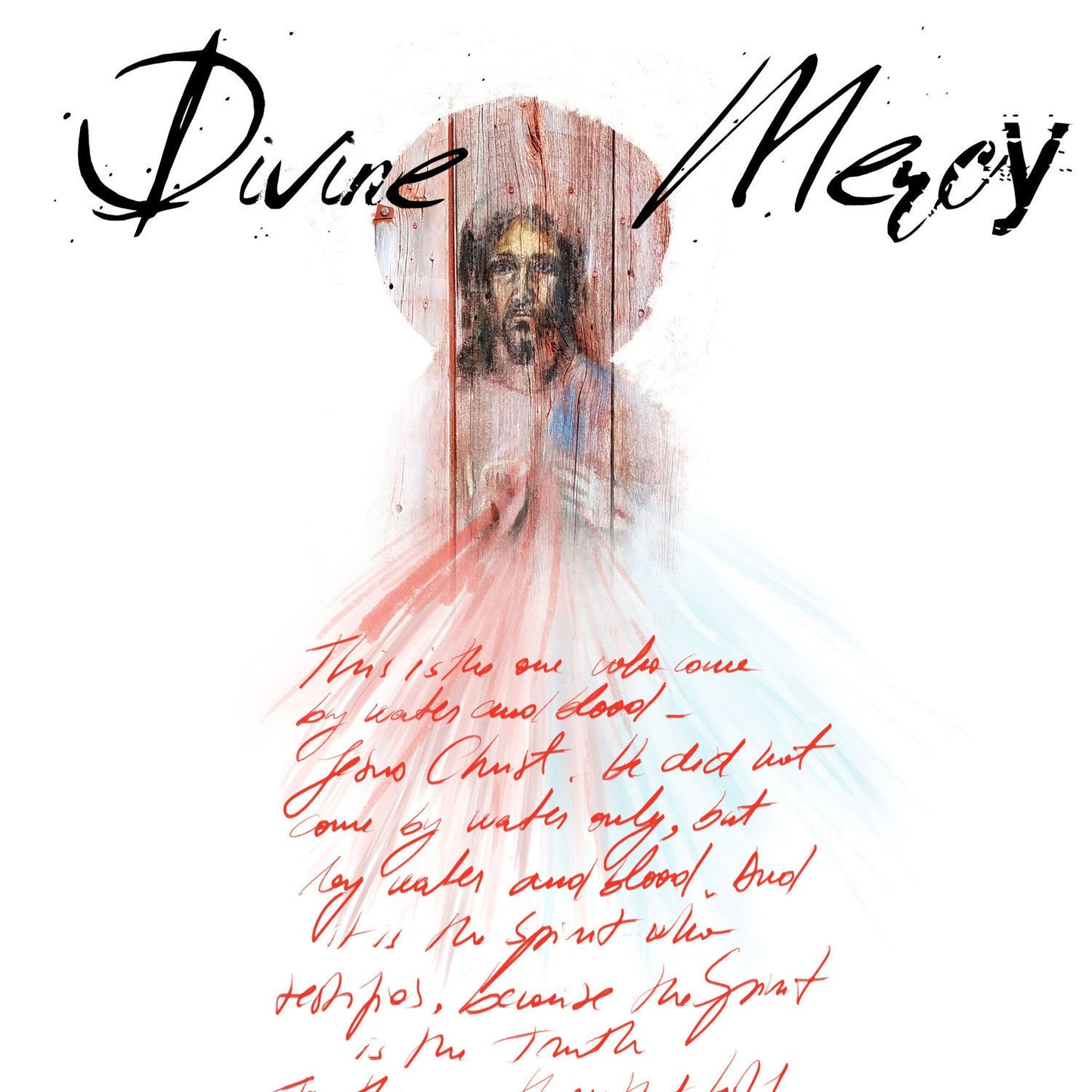 Divine Mercy bible journaling elements - digital download