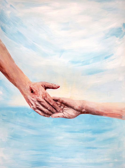 A little Truth - original acrylic painting by Ingrid Blixt