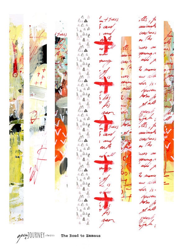 The Road to Emmaus- a creative bible study, Bible journaling creative devotional - digital download