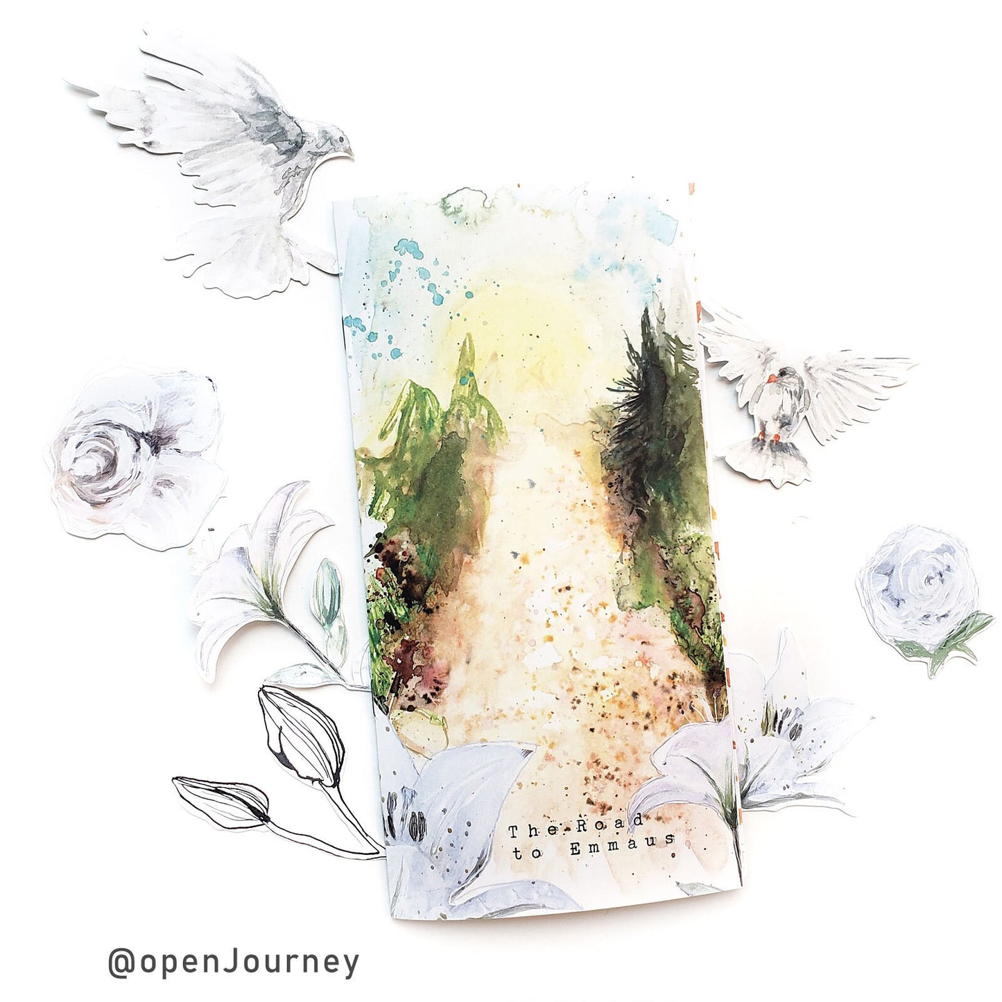 The Road to Emmaus- a creative bible study / Bible journaling creative devotional kit