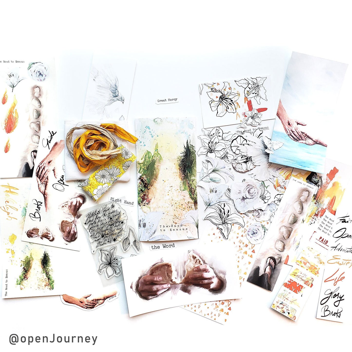 The Road to Emmaus- a creative bible study / Bible journaling creative devotional kit