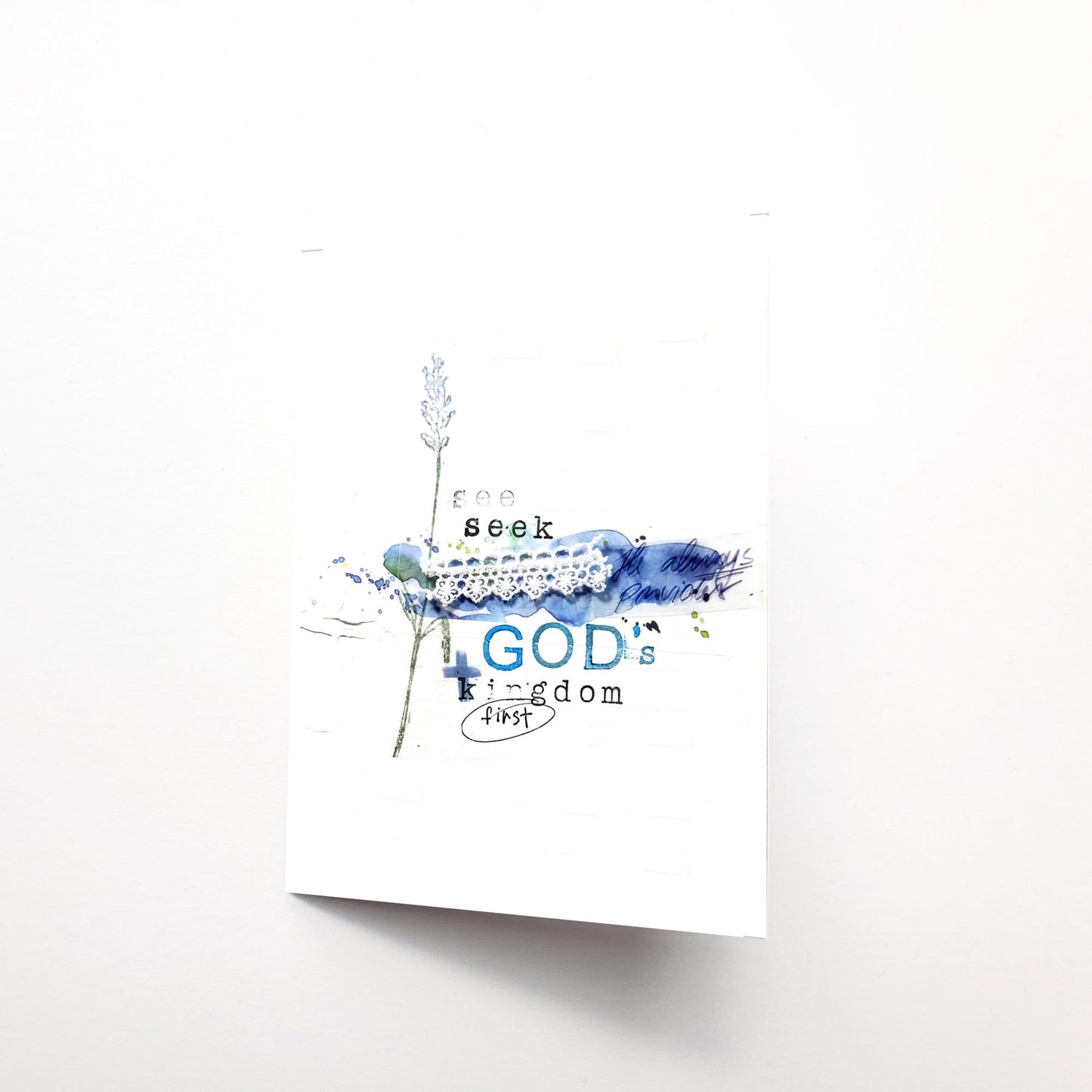 Seek God's Kingdom First Note Card 5x7