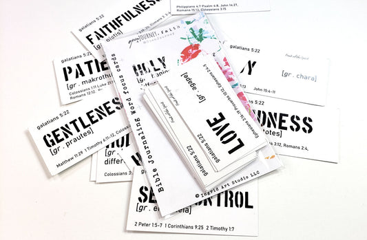 Word Focus- Fruit of the Spirit journaling cards