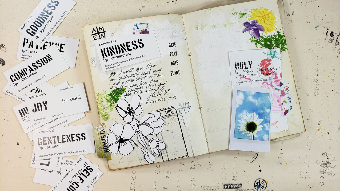 Word Focus- Fruit of the Spirit journaling cards