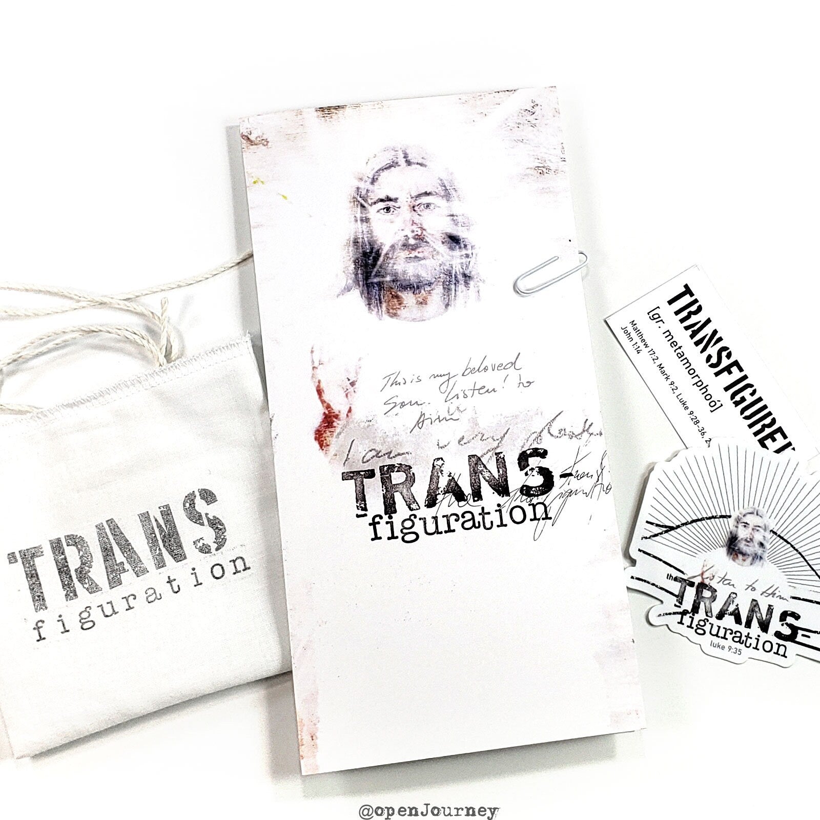 The Transfiguration- a creative bible study / Bible journaling creative devotional kit
