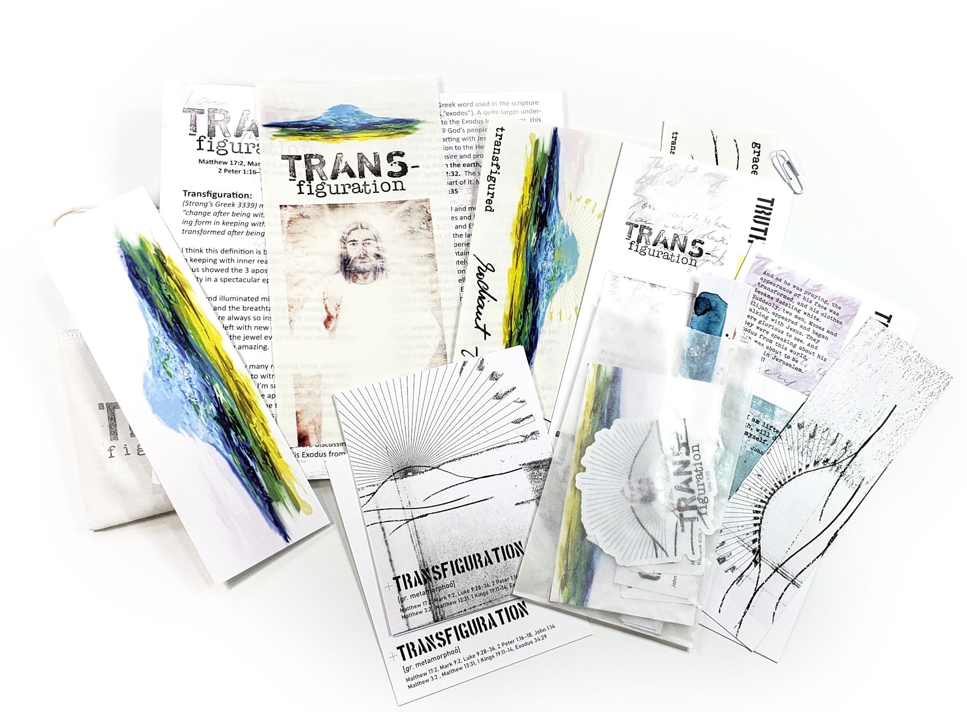 The Transfiguration- a creative bible study / Bible journaling creative devotional kit