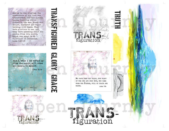 The Transfiguration- a creative bible study, Bible journaling creative devotional - digital download