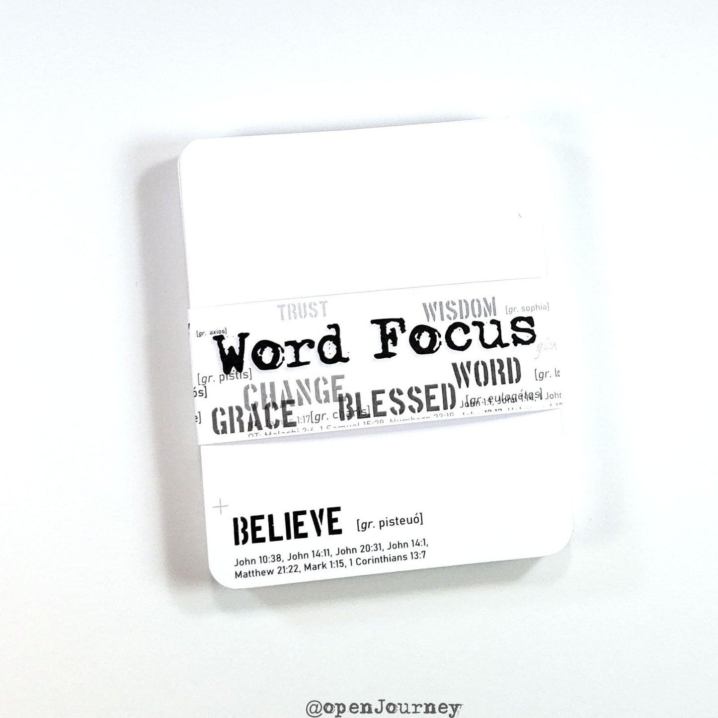 Word Focus 40 LARGE journaling card set