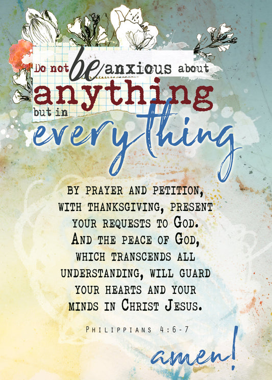 Peace through Prayer - card and postcard