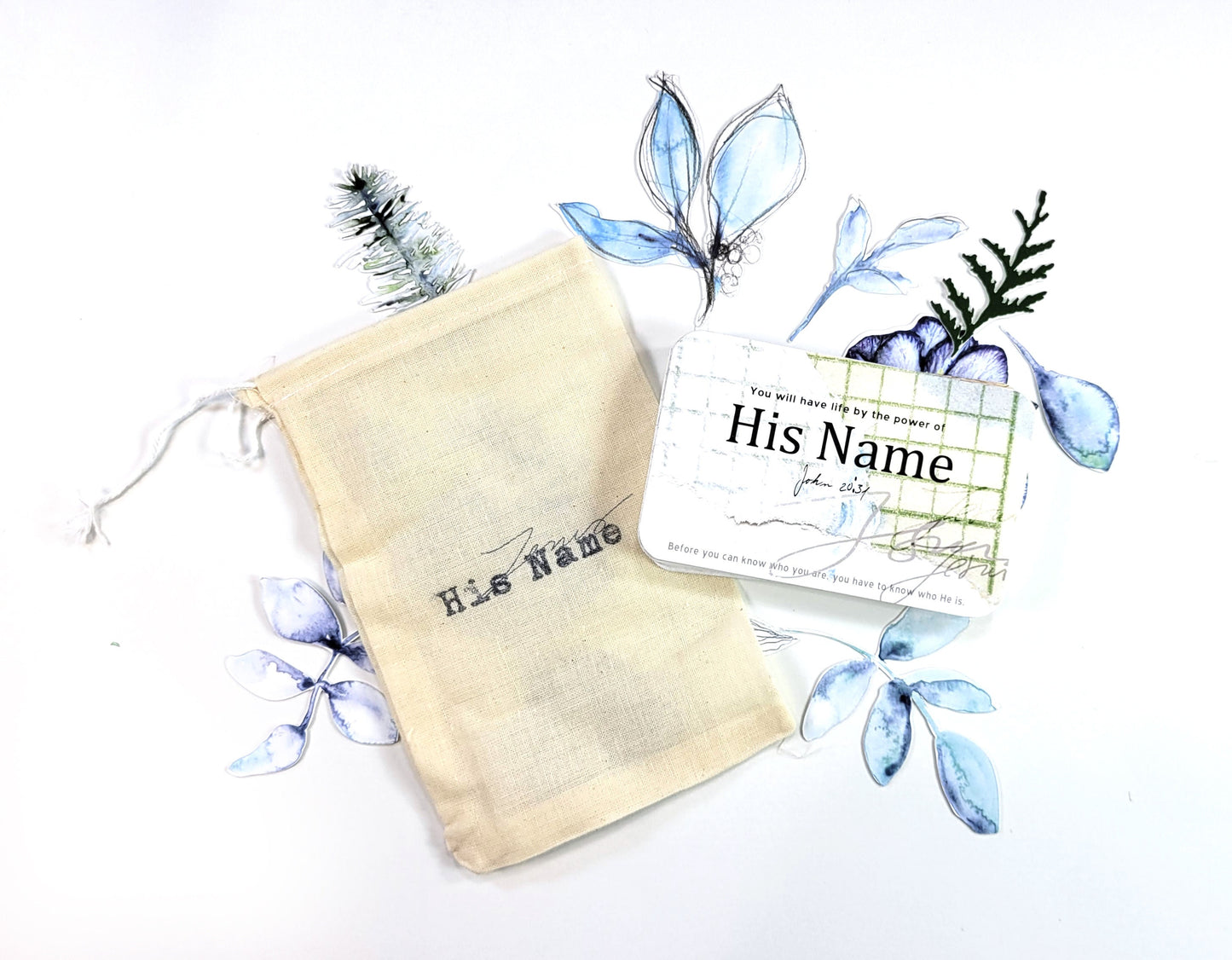 His Name - 33 Names of Jesus card set (with Bible verse references)