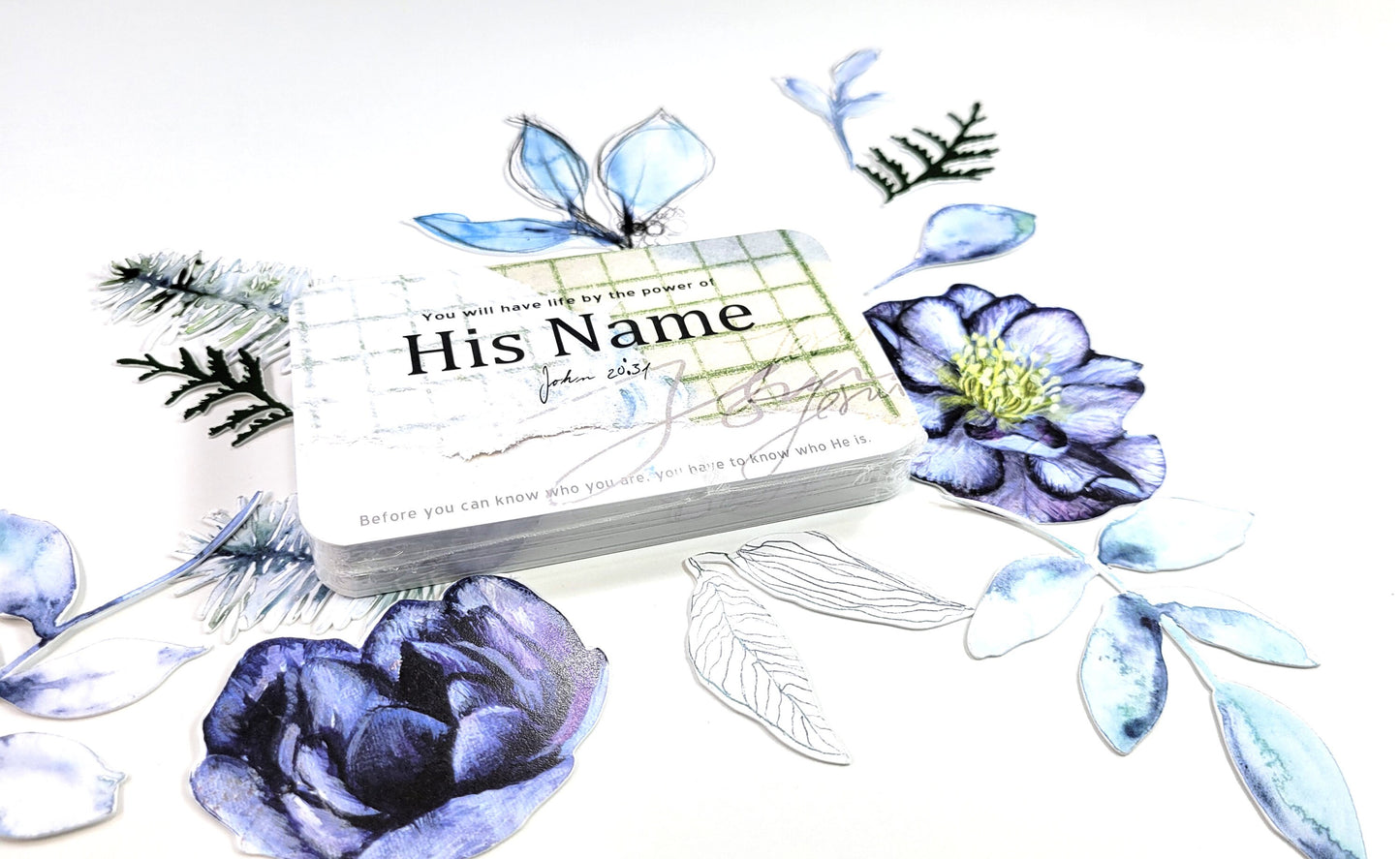 His Name - 33 Names of Jesus card set (with Bible verse references)