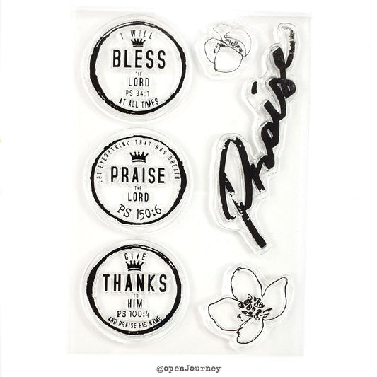 Psalms of Praise and Thanksgiving - kit elements - Stamp Set