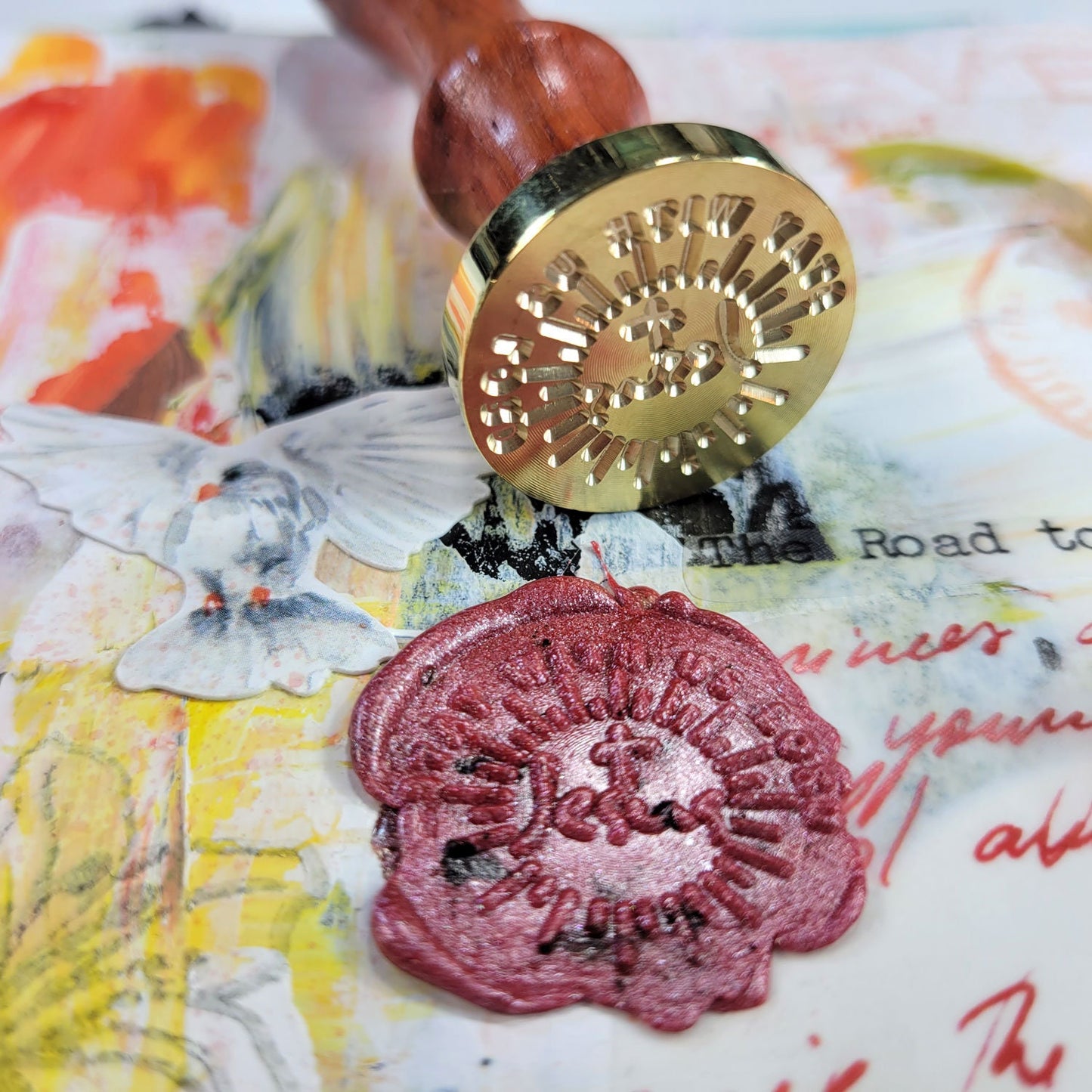 Jesus -Stay with us Lord - wax seal stamp