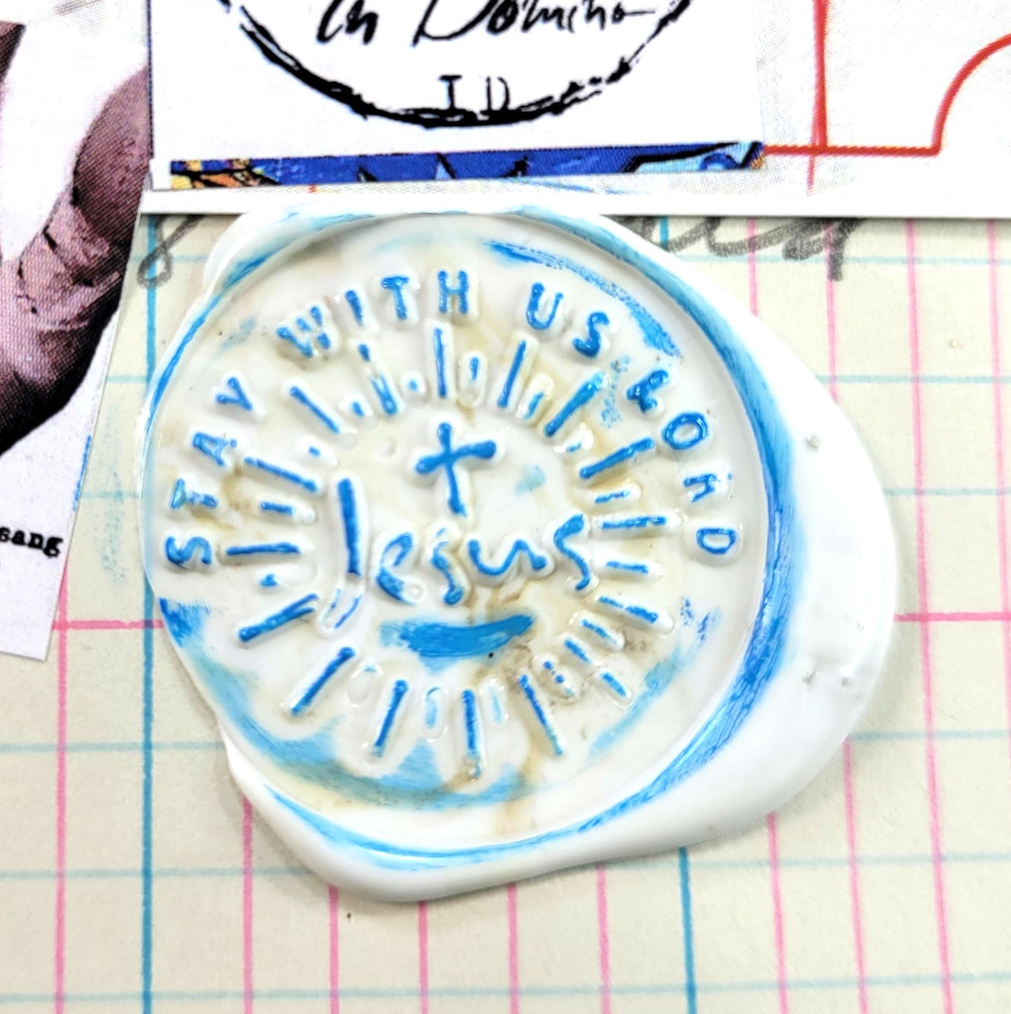 Jesus -Stay with us Lord - wax seal stamp