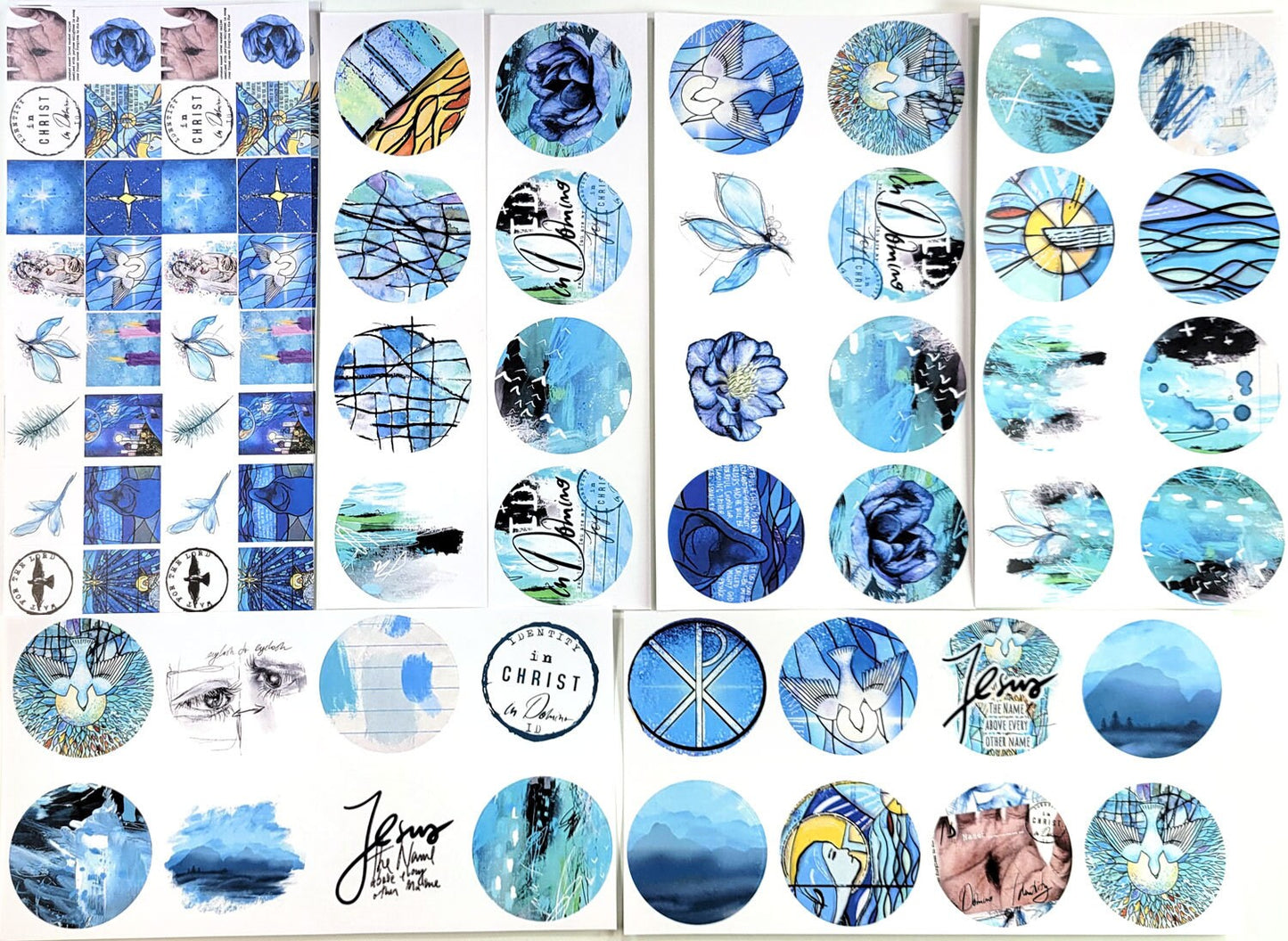 ID In Domino- ADD ON 88 journaling stickers