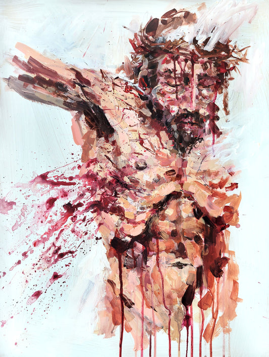 Water and blood- original acrylic painting