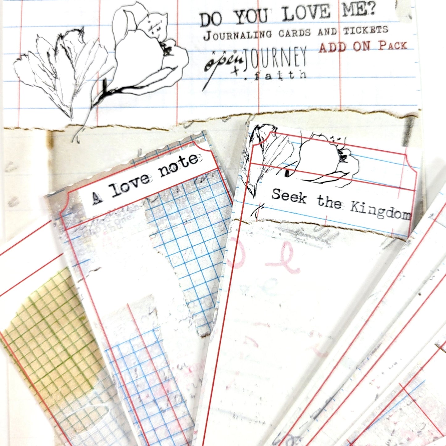 Do you love Me?- ADD ON journaling tickets