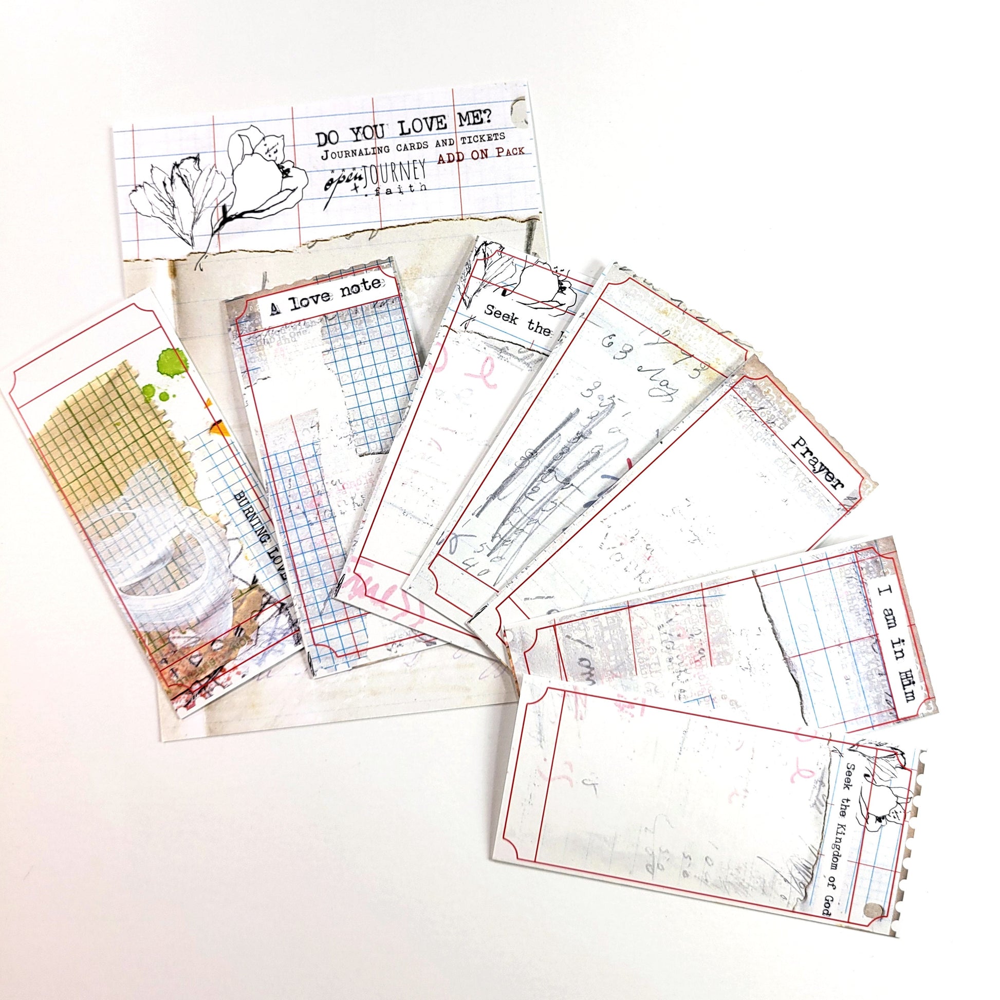 Do you love Me?- ADD ON journaling tickets