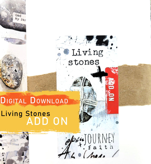 Living Stones ADD ON- Bible journaling supplies - digital download