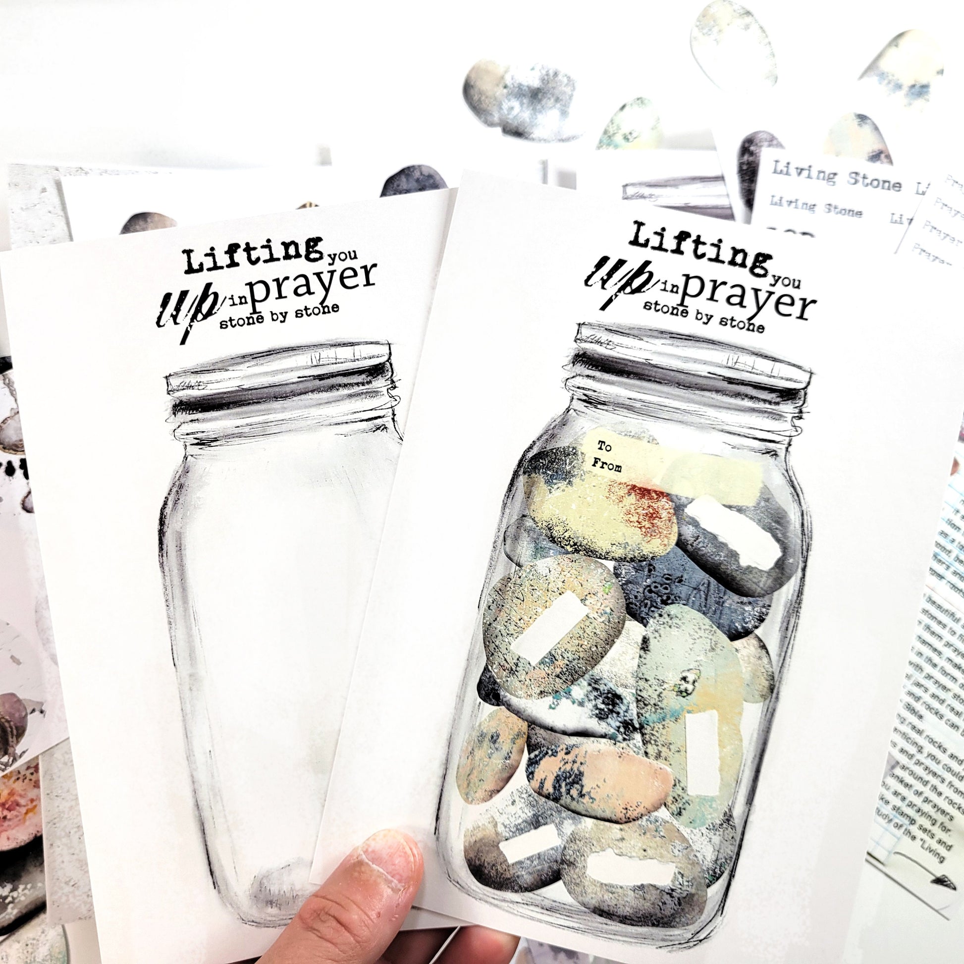 Stones and Prayers - KIDS/YOUTH creative bible study / Bible journaling for kids