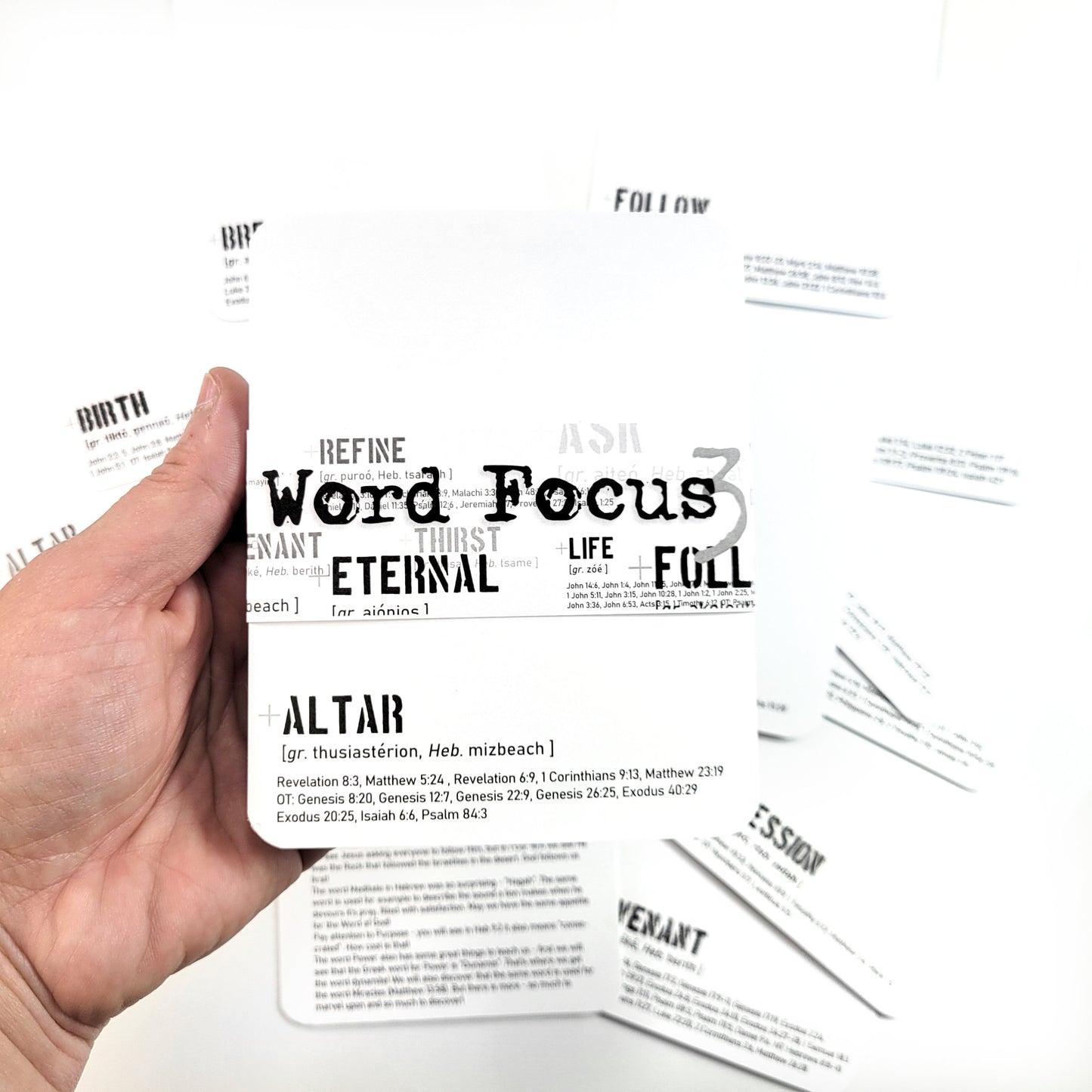 Word Focus 3 - 40 LARGE Word study journaling card set