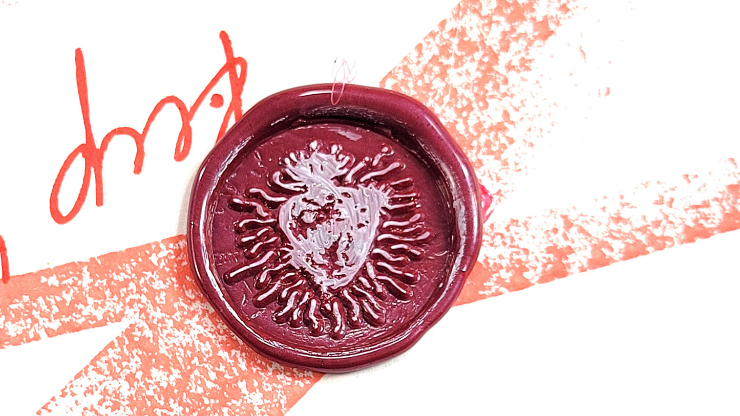 Sacred Heart of Jesus - wax seal stamp