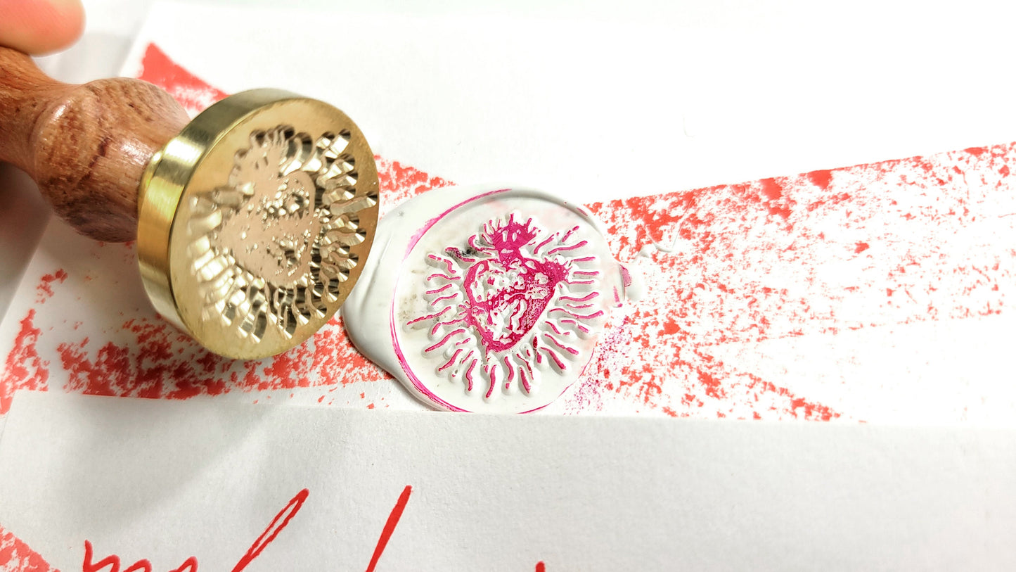 Sacred Heart of Jesus - wax seal stamp